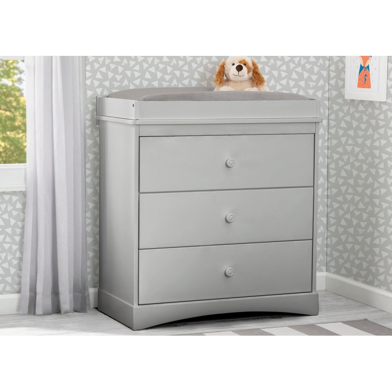 Sutton 3 Drawer Dresser with Changing Top and Interlocking Drawers