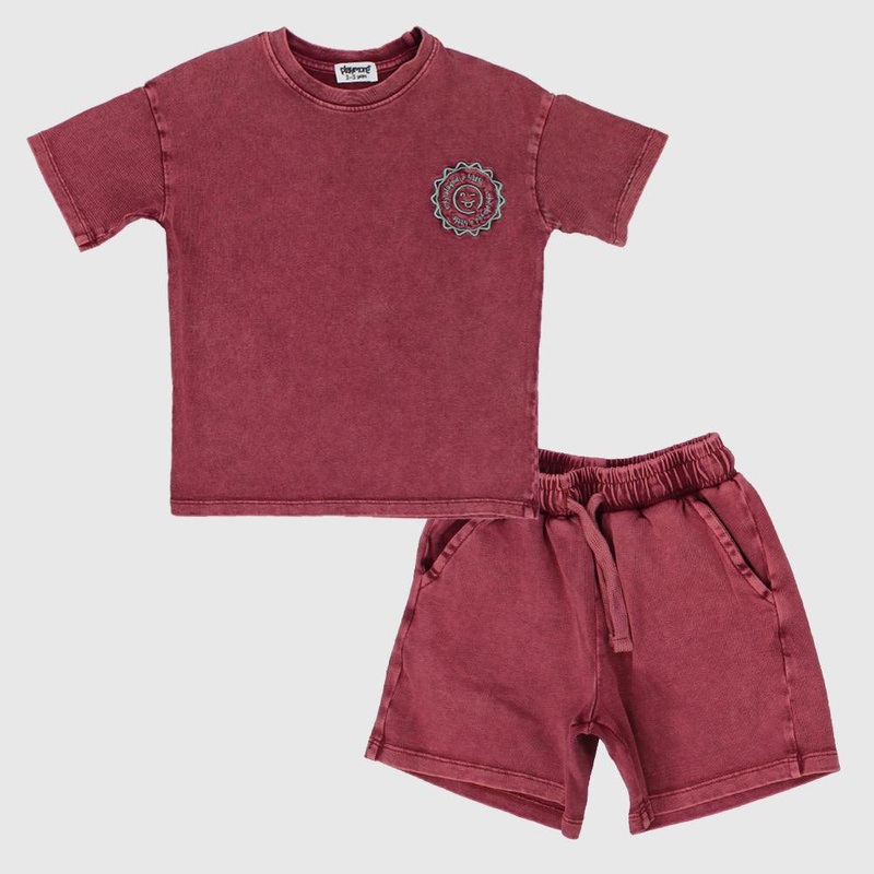 Unisex Maroon Outfit Set