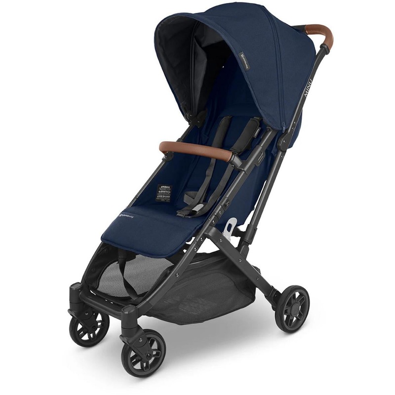 UPPAbaby OPEN BOX MINU V2 Compact Stroller – Noa (Navy / Carbon / Saddle Leather)