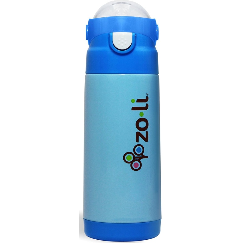 ZoLi Baby DASH 12 oz. Vacuum Insulated Straw Drink Bottle – Blue