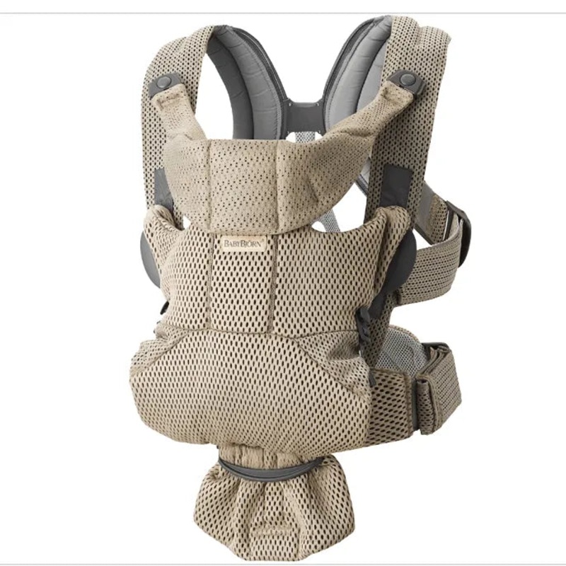 Baby Carrier Free – Gray Beige / 3D Mesh