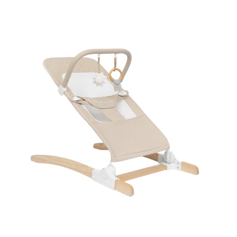 Baby Delight Heirloom Aspen Wood Bouncer, Organic Oat