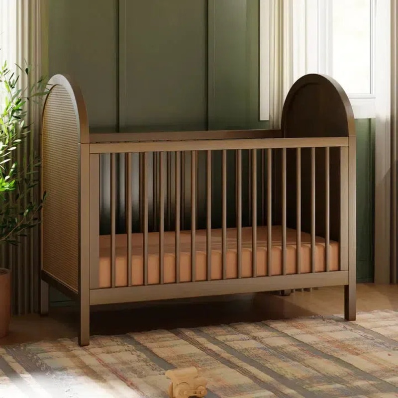 Babyletto – Bondi Cane 3-in-1 Convertible Crib – Natural Walnut with Natural Cane