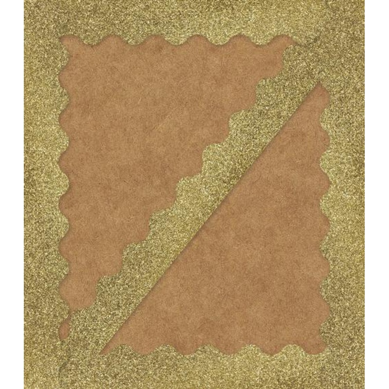 Gold Glitter Scalloped Borders(DISC)