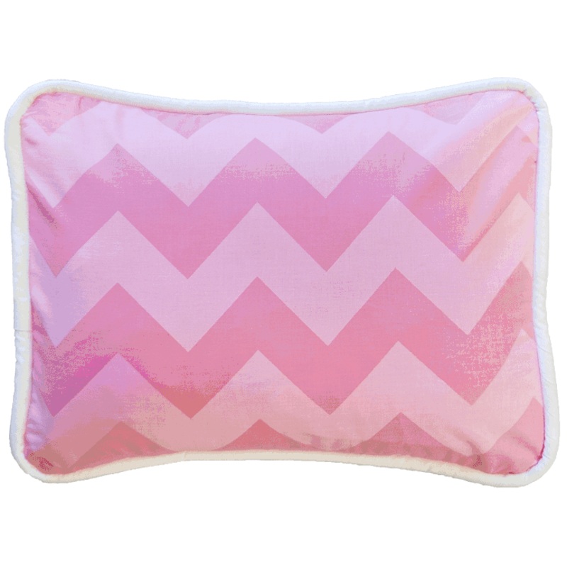New Arrivals Zig Zag Pink Sugar Throw Pillow – 16 x 16