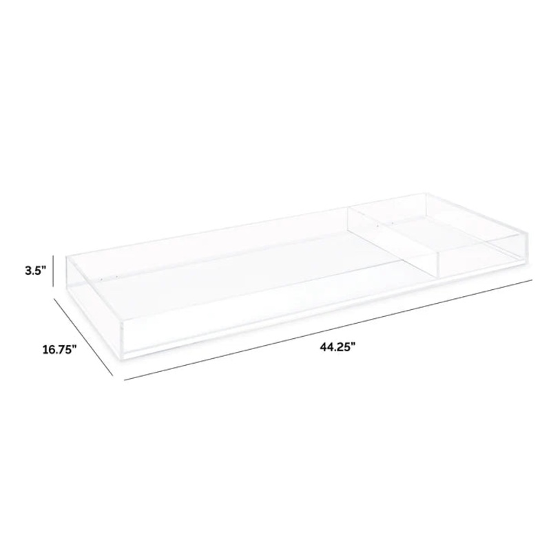 Nursery Works- Acrylic Changing Tray in Clear Acrylic