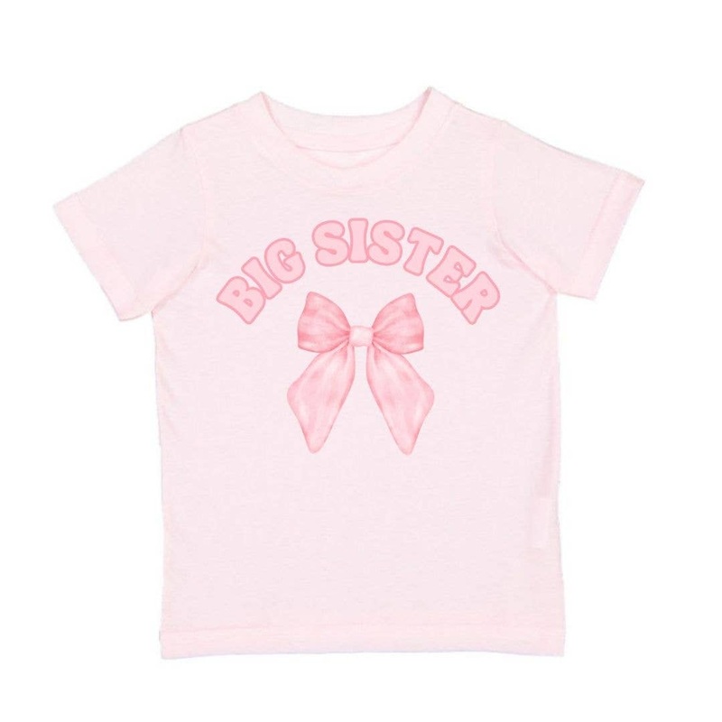Sweet Wink Big Sister Bow Short Sleeve T-Shirt – Kids Clothing – Family