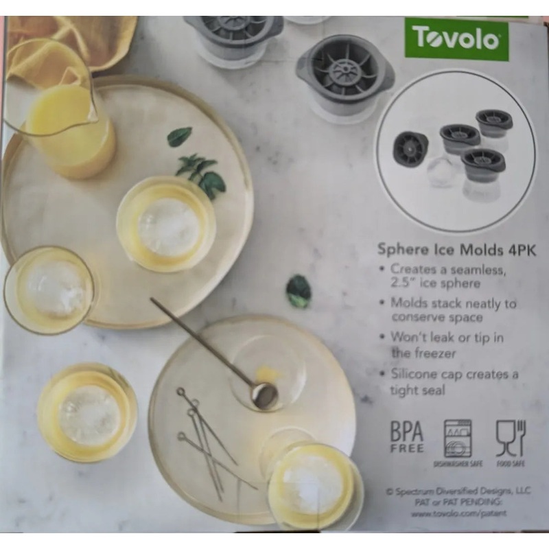 TOVOLO ICE SPHERES – Innovative Ice Mold for Perfectly Round Ice Balls
