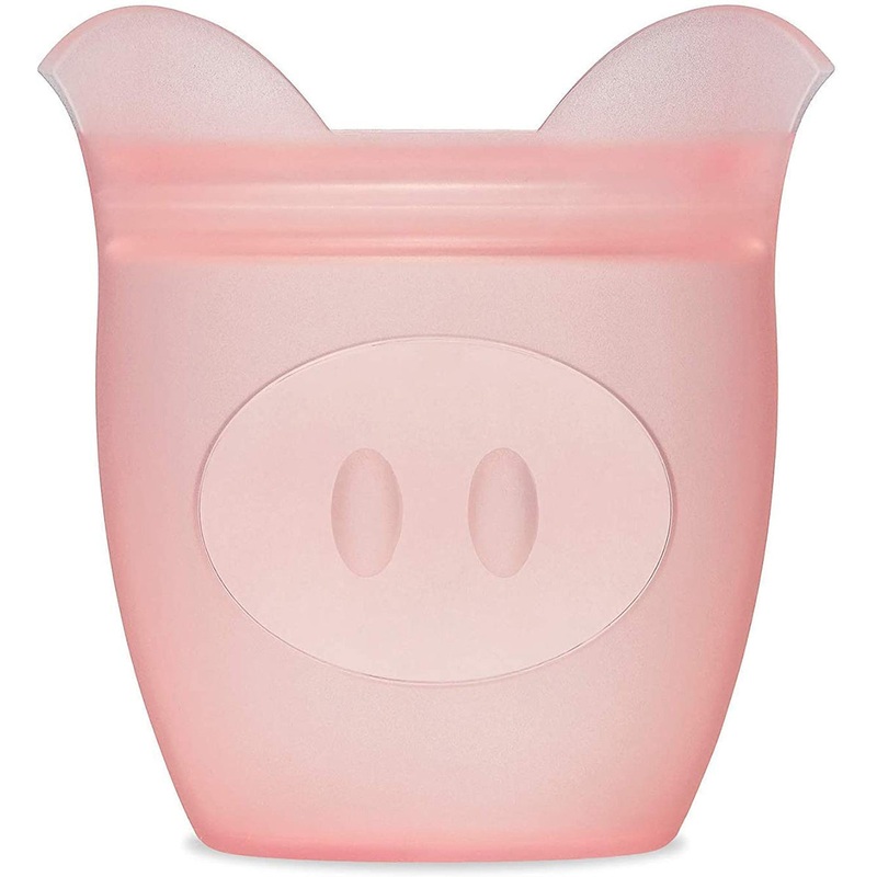 Zip Top Baby Snack Container – Pig – Pink