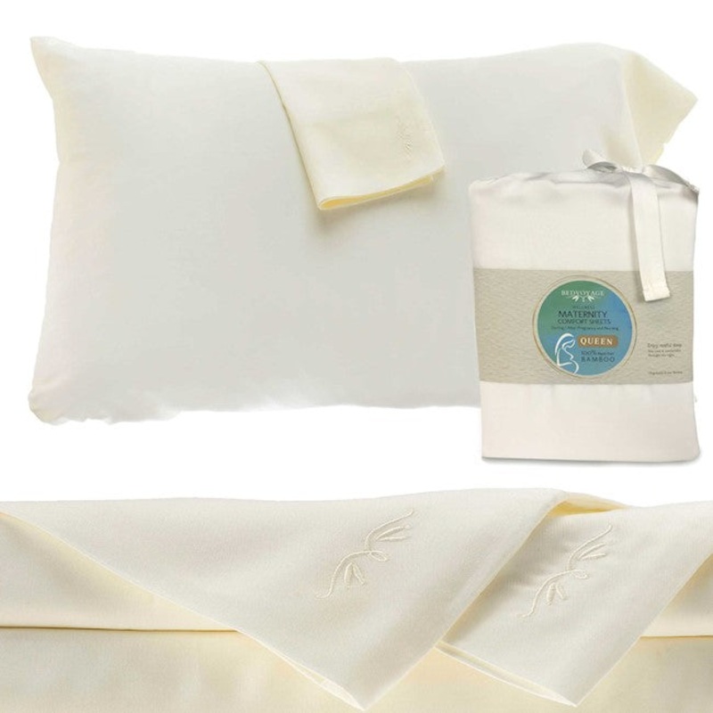 100% Bamboo Maternity Sheet Set, King – Ivory