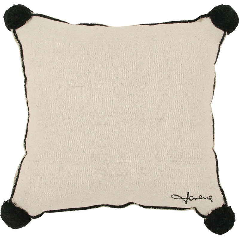 Lorena Canals Square Cushion – Beige (1′ 4” x 1′ 4”)
