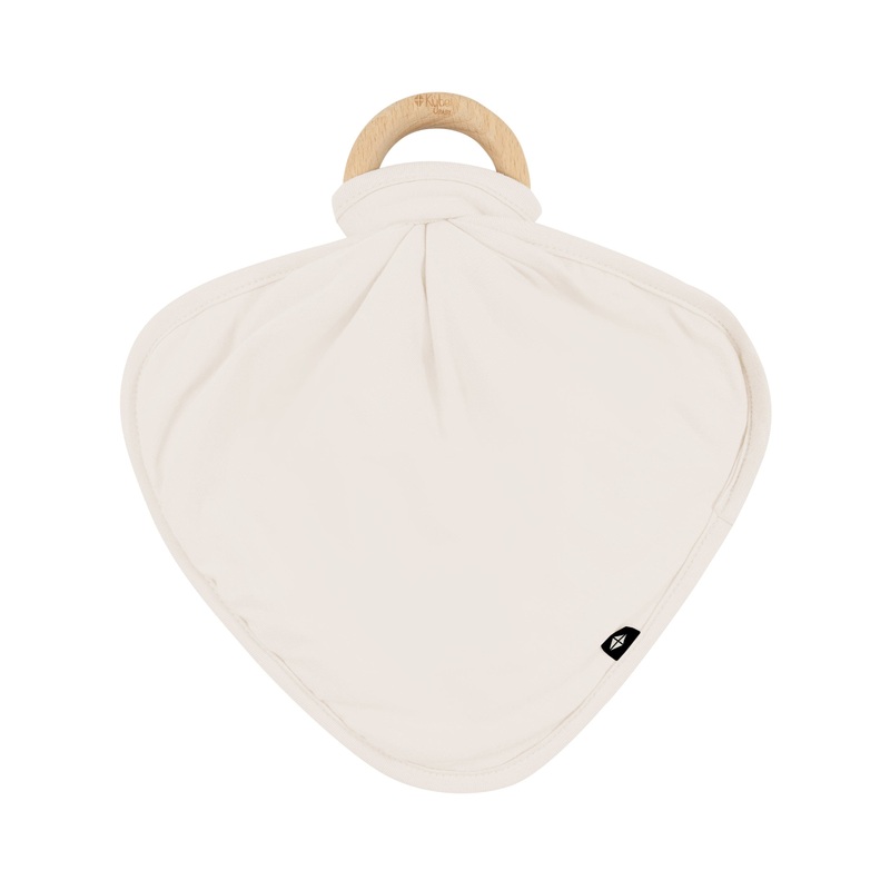 Lovey in Oat with Removable Wooden Teething Ring