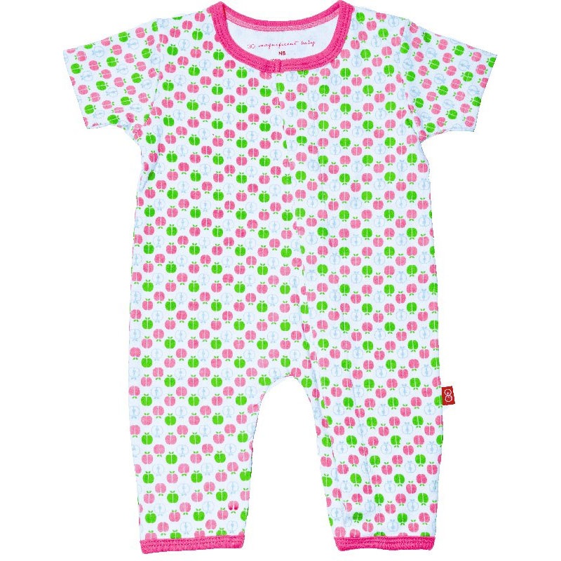 Magnificent Baby Union Suit – Girl’s Apple – Newborn