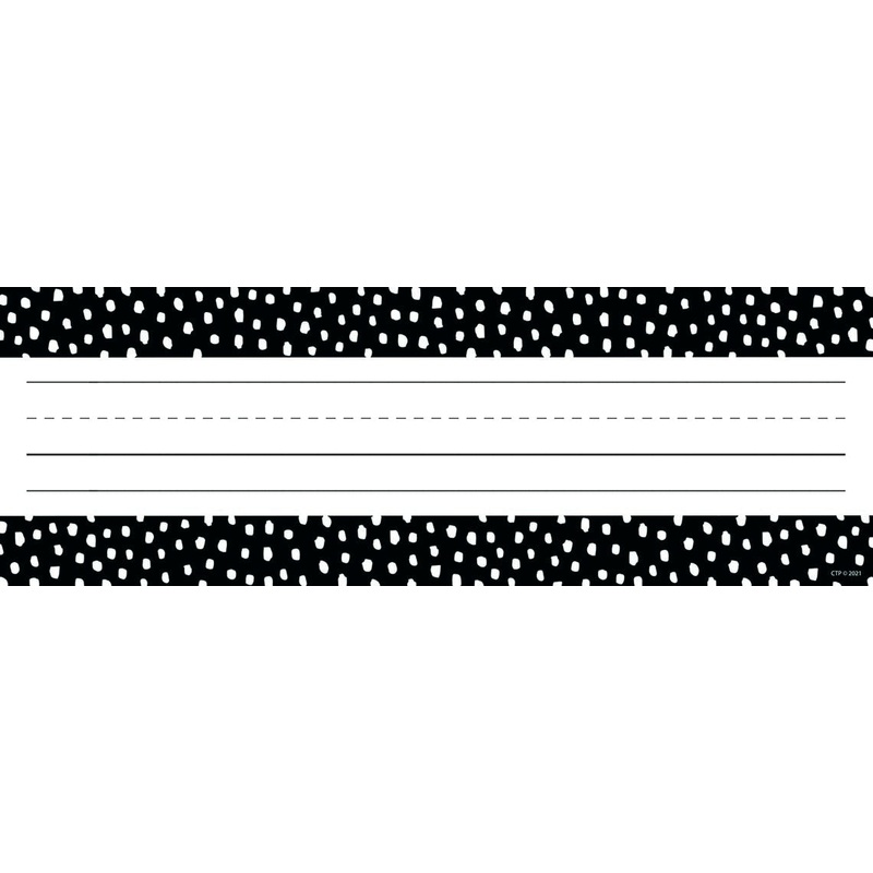 Messy Dots on Black Nameplates (Core Decor)