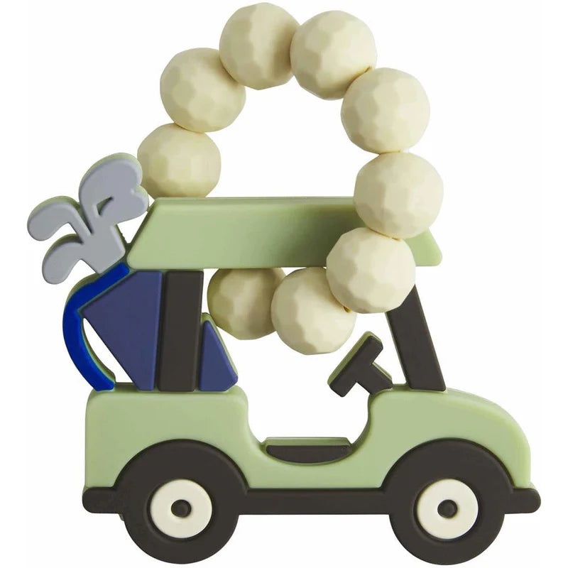 Mud Pie Green Golf Car Teether