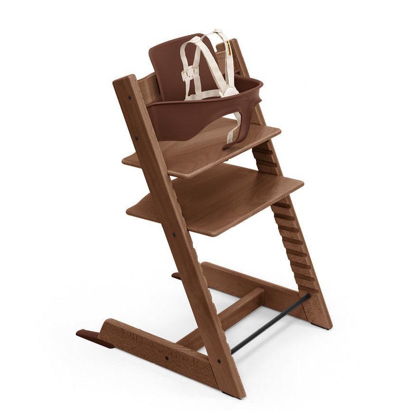 Stokke – Tripp Trapp Chair + Baby Set Bundle – Warm Brown