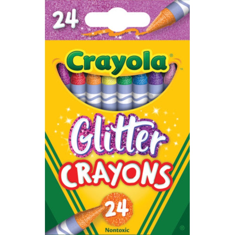 Crayola Glitter Crayons, 24 Colors