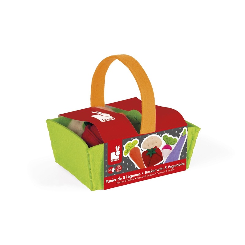 Fabric Basket with Vegetables