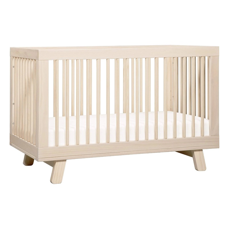 Hudson 3-in-1 Convertible Crib with Toddler Rail – Washed Natural (See Description)