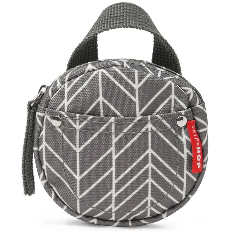 Skip Hop Pacifier Pocket – Grey Feather