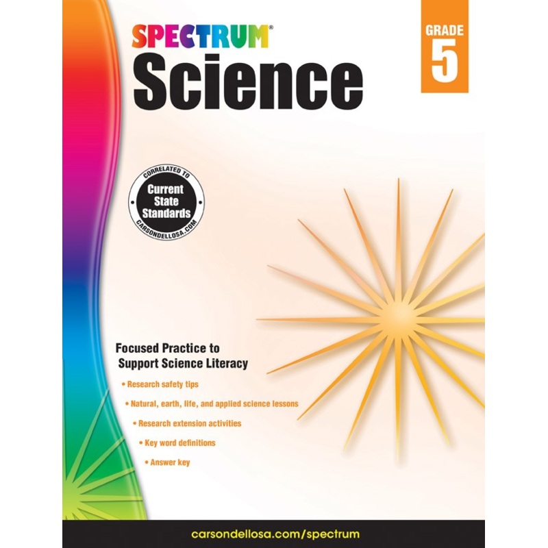 Spectrum Science Workbook Grade 5 Paperback