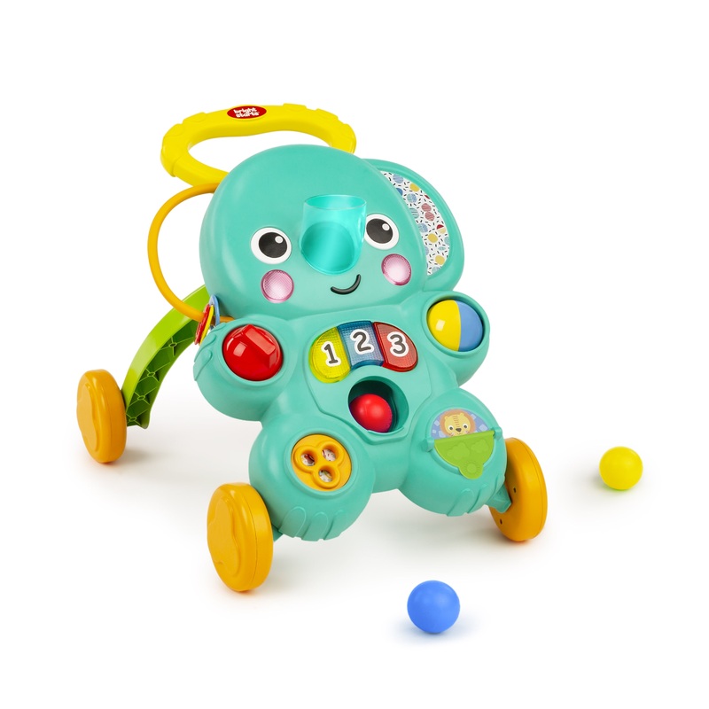 Bright Starts Stroll ‘n Roll 2-in-1 Ball Play Walker – Elephant