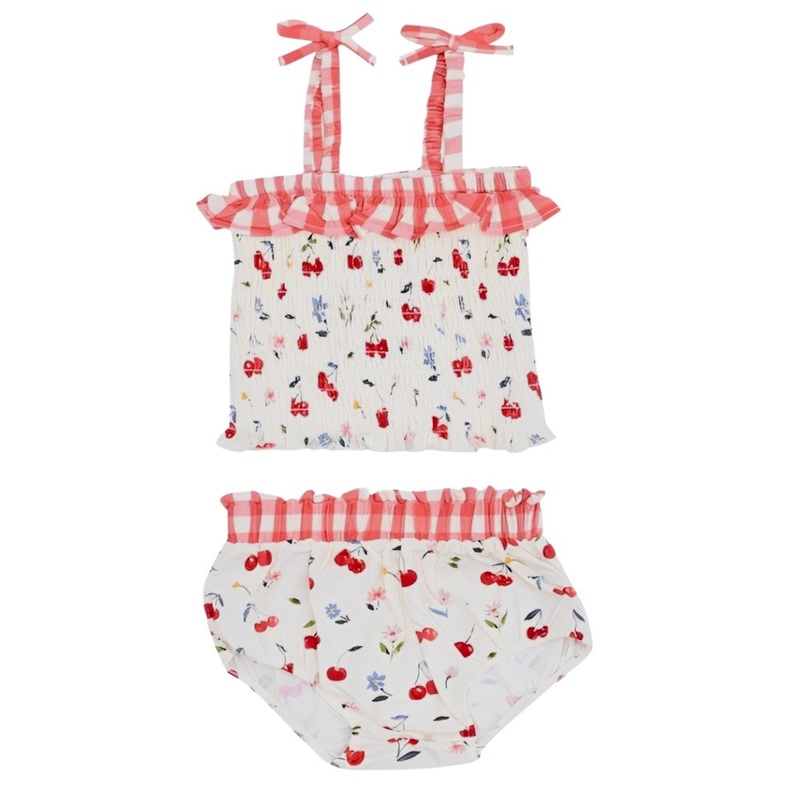 Cherry Gingham short set