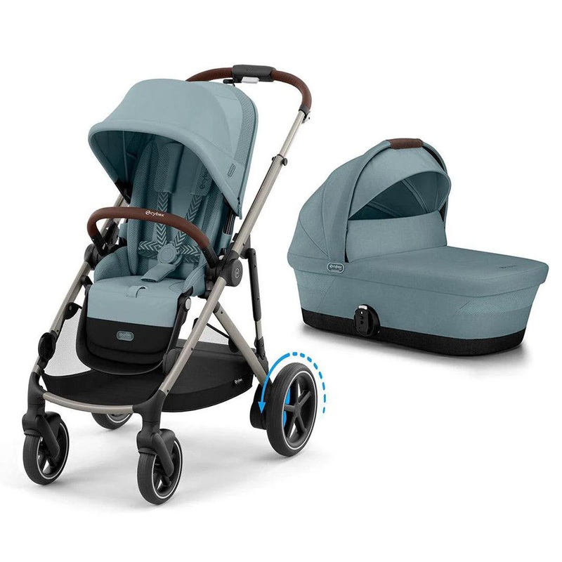 Cybex eGazelle S Pushchair & Carrycot – Stormy Blue