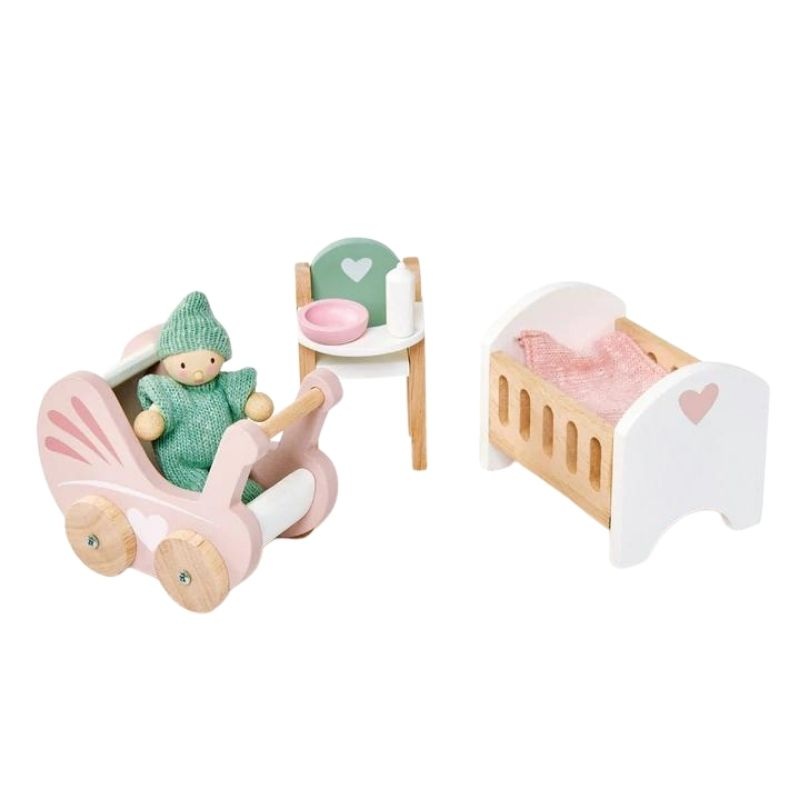 Dovetail Doll House Nursery Set