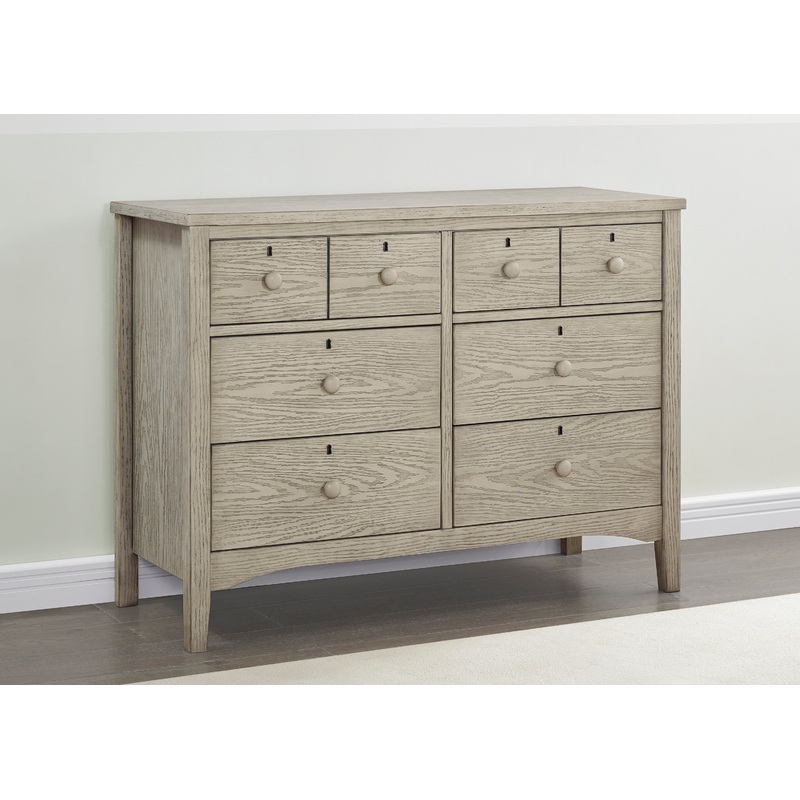 Farmhouse 6 Drawer Dresser with Interlocking Drawers