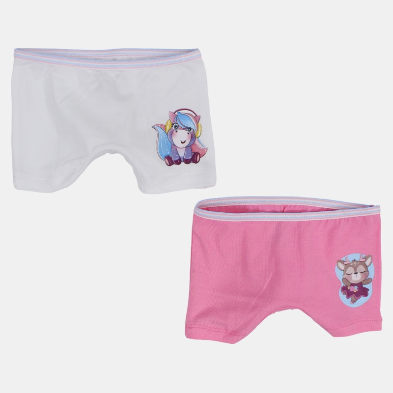 Girls Cotton Under Shorts – 2-Pack