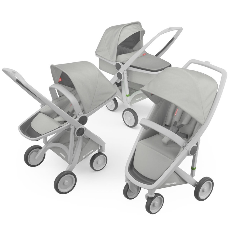 Greentom 3 in 1 Stroller – Grey/Grey