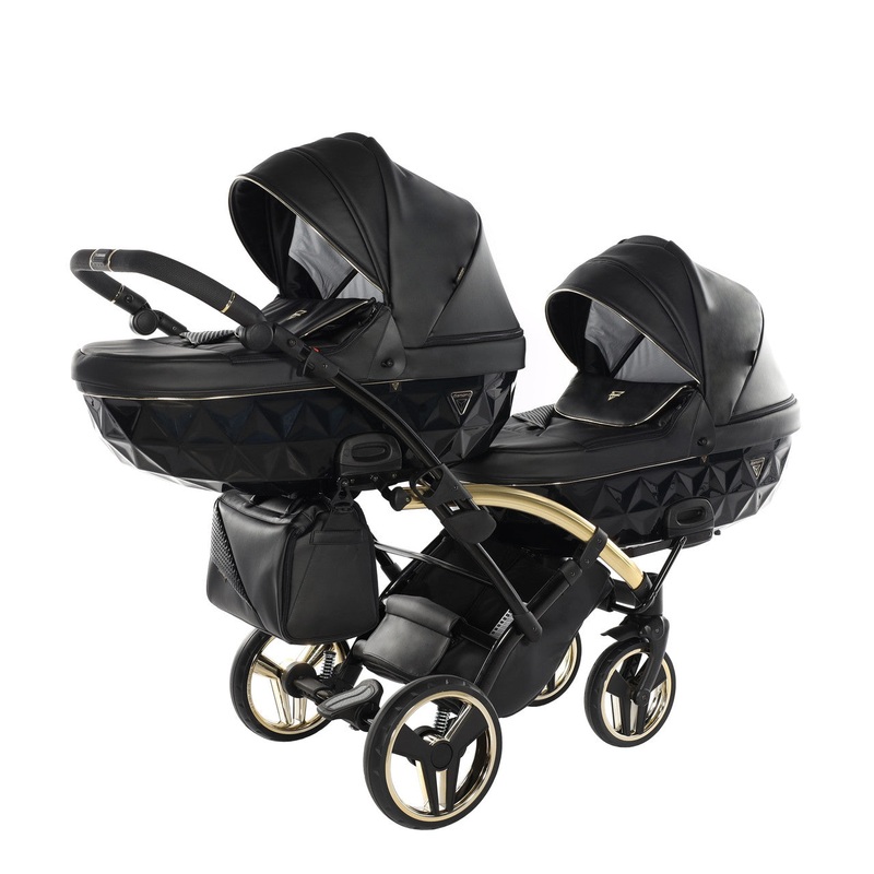 JUNAMA FLUO LINE BLACK GOLD DUO SLIM – 2IN1 (2 X CARRYCOTS & 2 X SEAT UNITS)