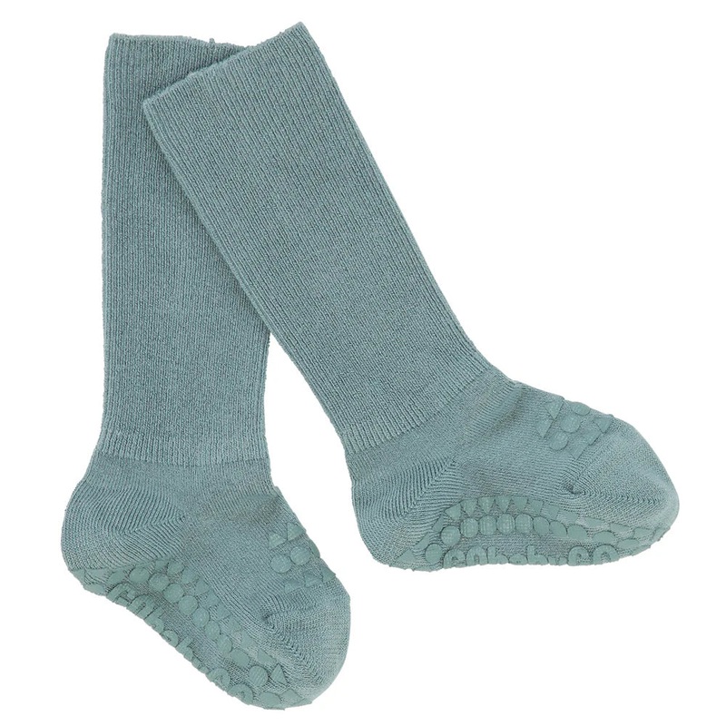 Non-Slip Bamboo Socks – Dusty Blue