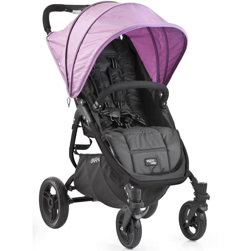 Valco Snap 4 Stroller and Hood – Black/Lilac
