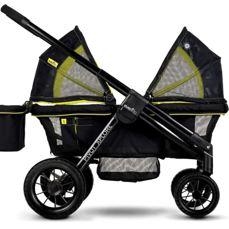 Evenflo Pivot Xplore All-Terrain Stroller Wagon (Wayfarer Black) Pivot Xplore Wayfarer Black (See Description)