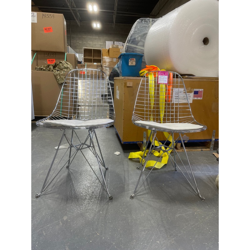 *FLOOR MODEL* Wire Chair Eiffel (Set of 2)