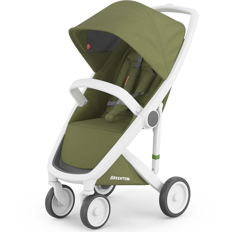 Greentom Classic Stroller – White/Olive