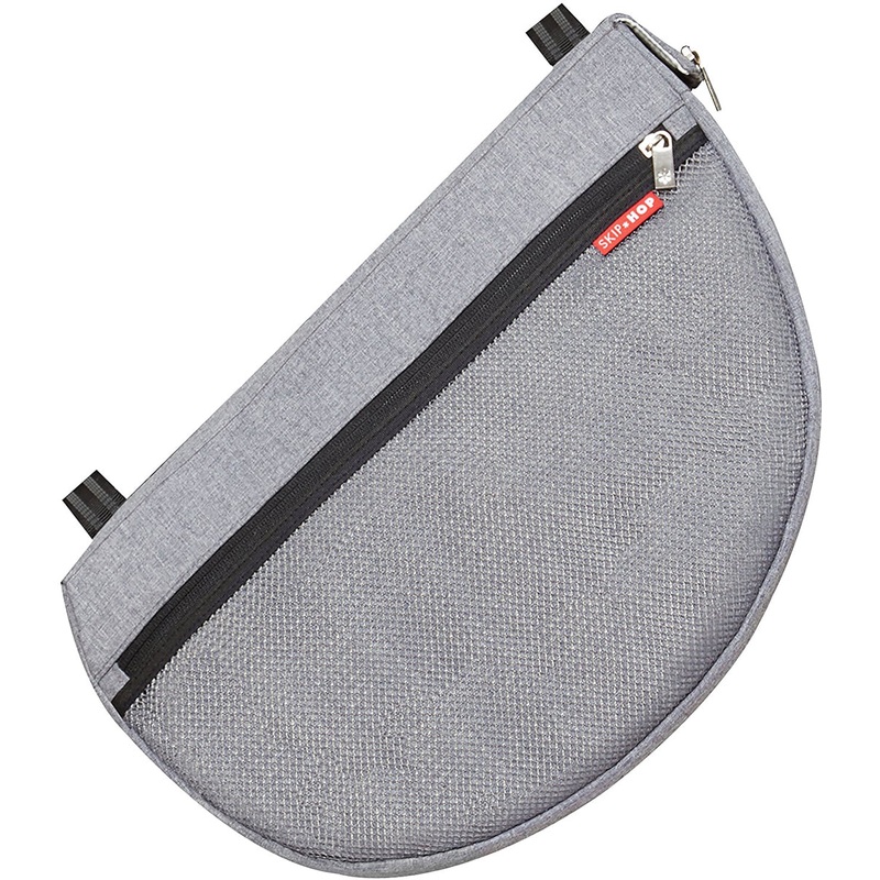 Skip Hop Grab & Go Stroller Saddlebag – Heather Grey