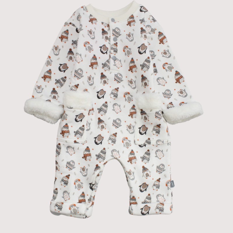 Cold Penguin Long-Sleeved Footless Onesie