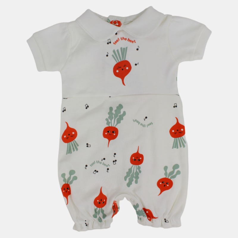 “Feel The Beet” Short-Sleeved Romper