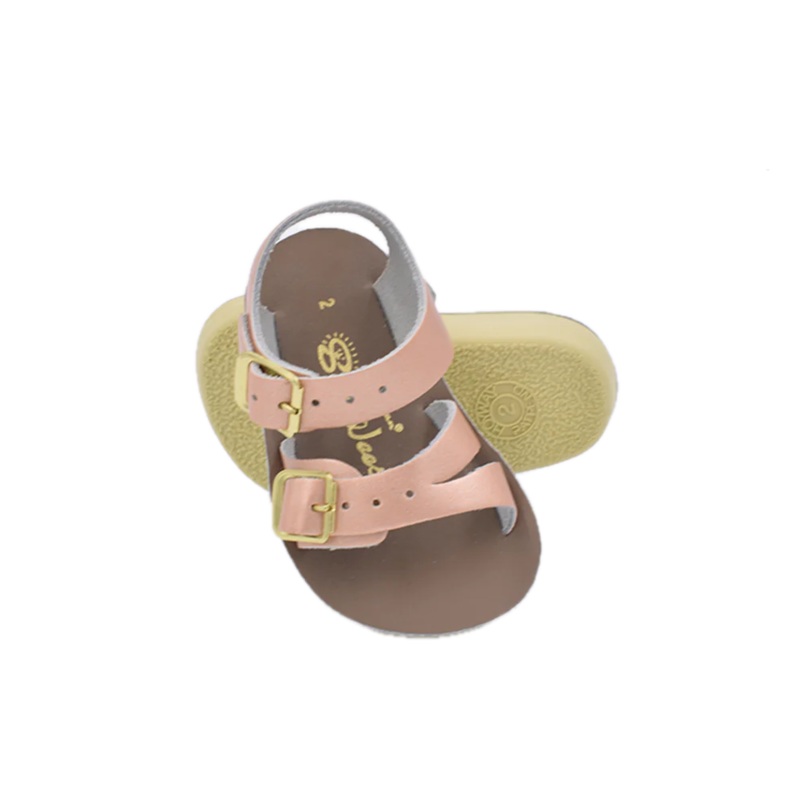 Hoy Shoes Salt Water Sandals – Sun-San Sea Wee Rose Gold