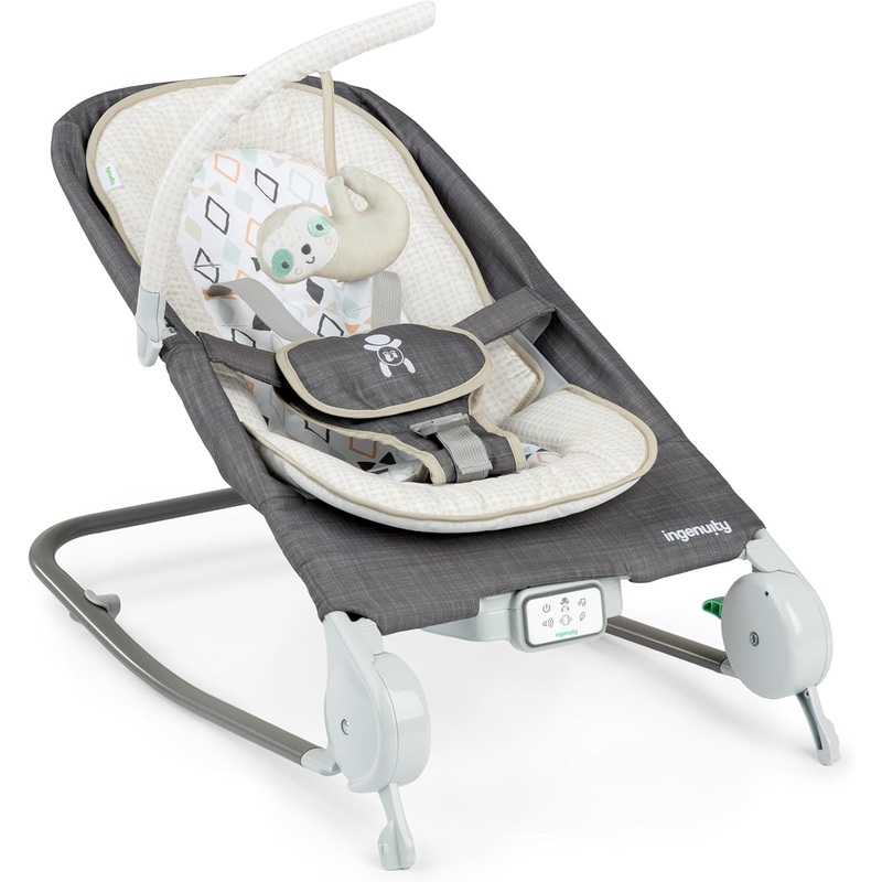 Ingenuity Happy Belly Rock-to-Bounce Massage Seat, Parker
