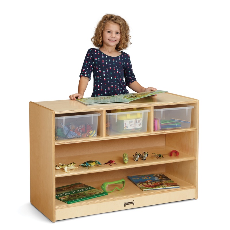Jonti-Craft STEM Combo Mobile Storage Unit  with Clear Tubs