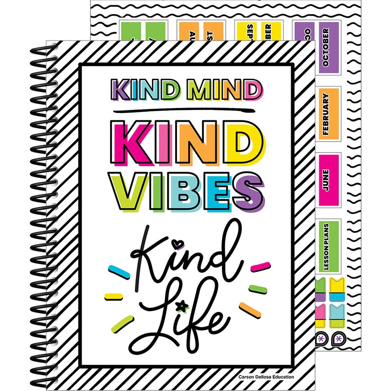 Kind Vibes Teacher Planner Spiral Bound