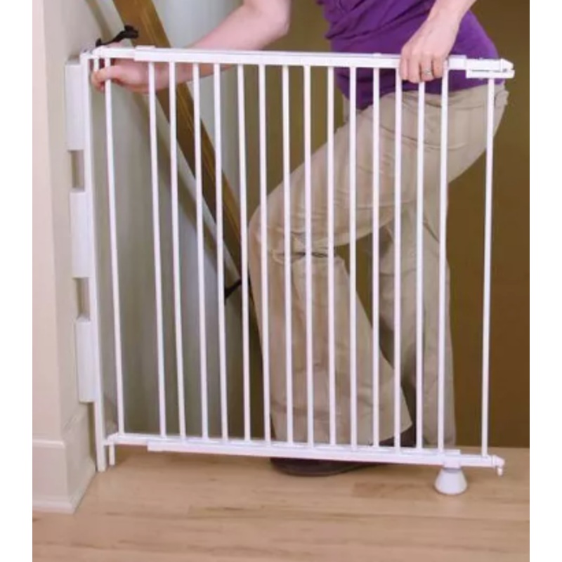 Regalo Extra Tall Top of Stairs Gate, White