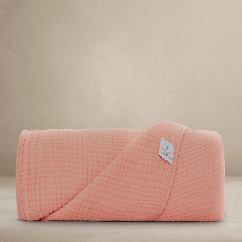 Rosette Organic Throw Blanket