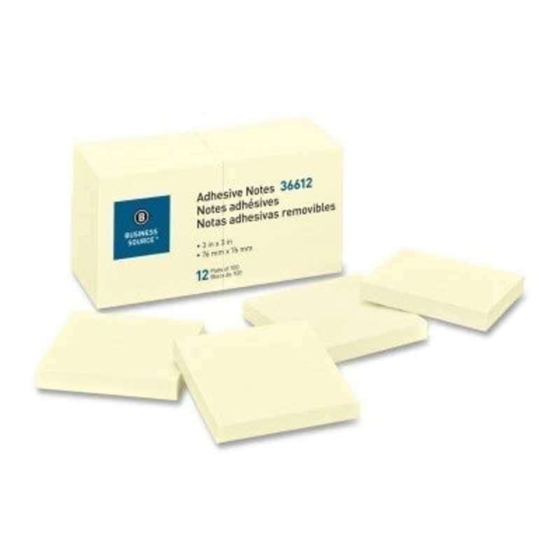 Yellow Adhesive Notes (3″ x 3″)