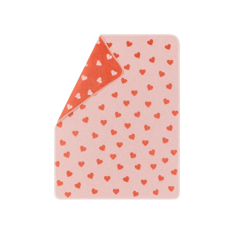 CARLA baby blanket hearts allover