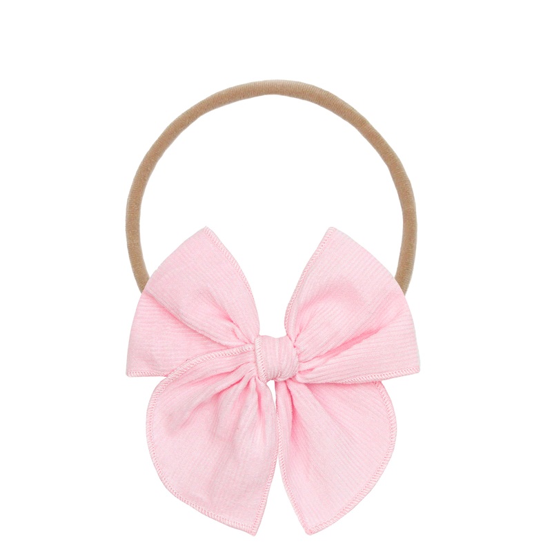 Heirloom Bow – Bubblegum Corduroy Headband